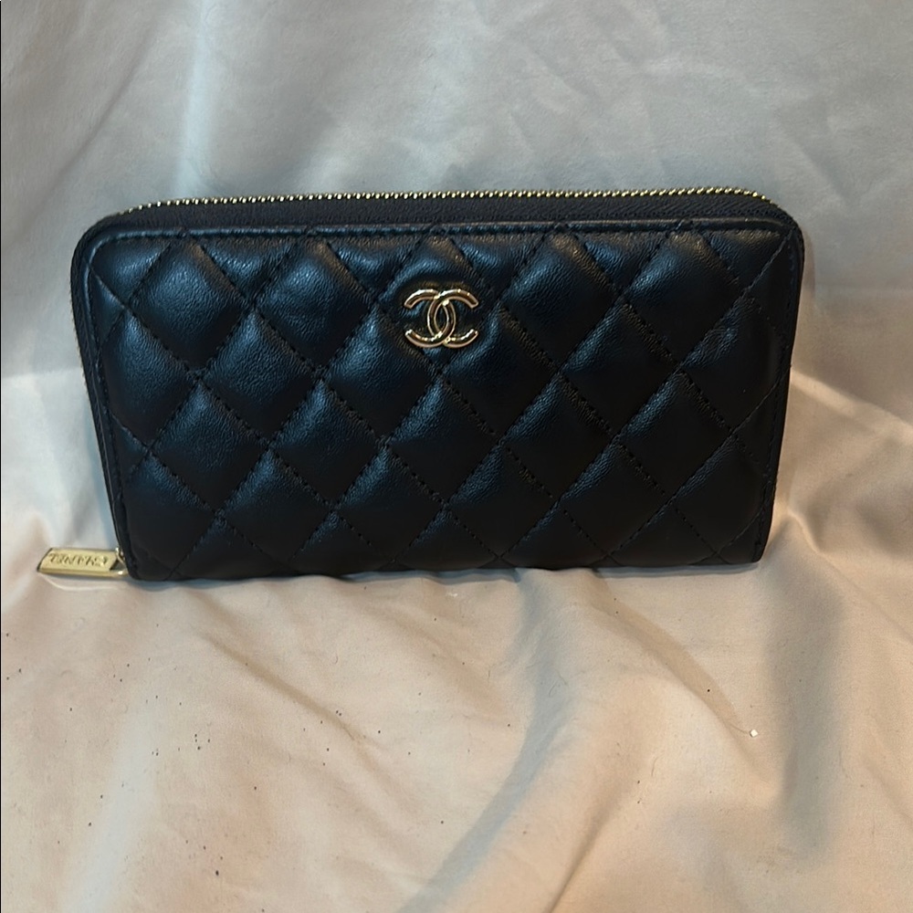 Chanel Black Quilted Wallet